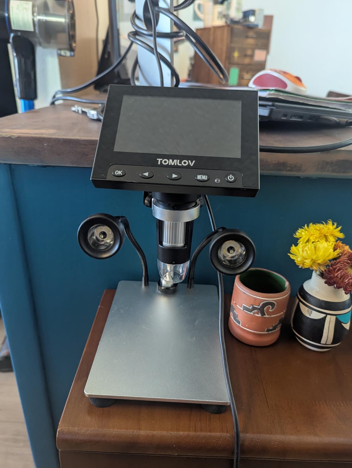 TOMLOV Compound Microscope with Coarse & Fine Focus for Students, 40X-2000X customer photo 2