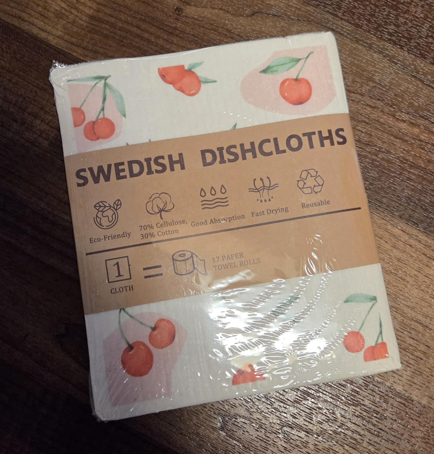 Swedish Dishcloths,Reusable Paper Towels for Kitchen, 4 Pack customer photo 1