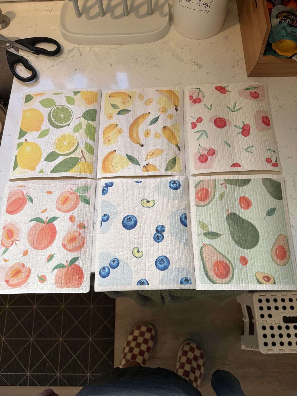 Swedish Dishcloths,Reusable Paper Towels for Kitchen, 4 Pack customer photo 2