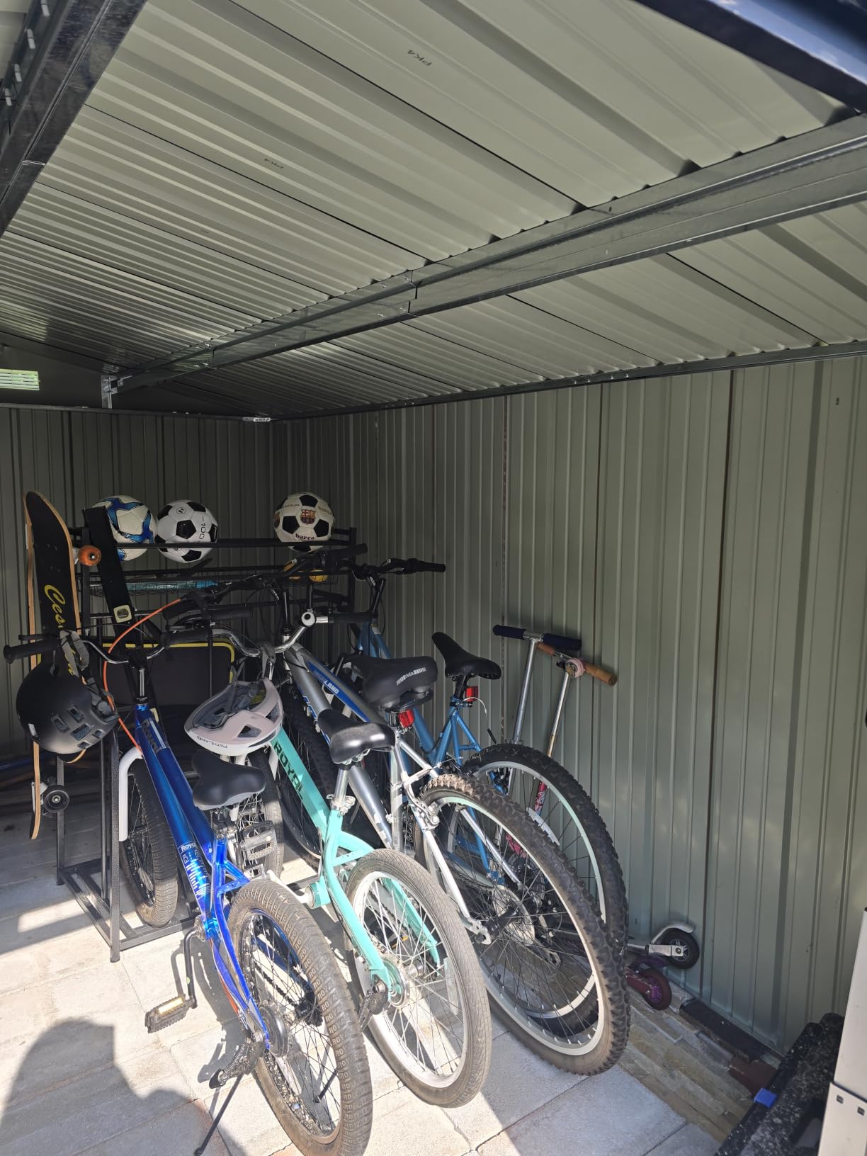 Aoxun 12 x 10FT Outdoor Storage Shed with Double Hinged Large Door, Brown customer photo 1