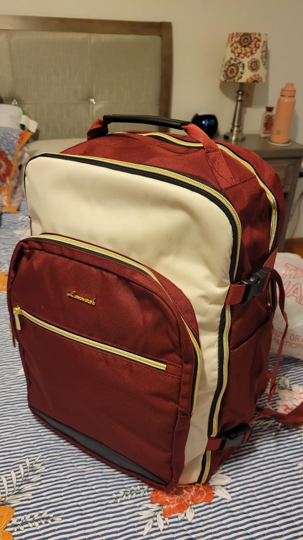 LOVEVOOK Rolling Backpack with Wheels, Carry On Luggage for Women customer photo 1