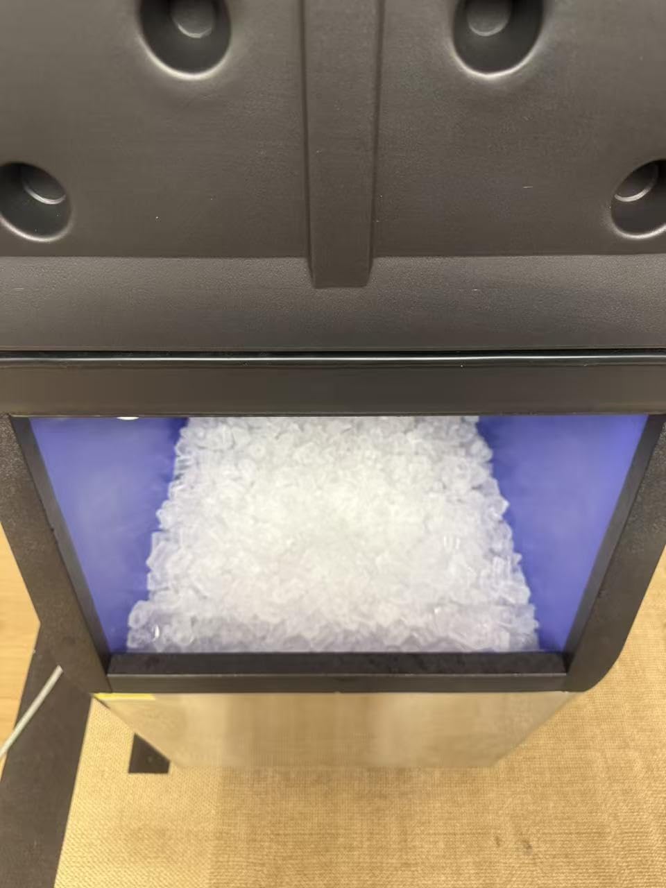 ETL-Certified Commercial Ice Machine 800LBS/24H,with 650LBS Bin,Ice Ready in 5-15 Min,110V Industrial Ice Cube Maker with Self Clean & Timing Function,30 Levels of Ice Thick Adjustable,Stainless Steel customer photo 1