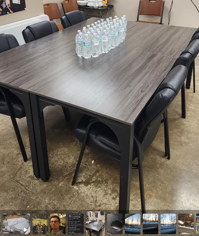 OLIXIS Office Waiting Room Chairs Set of 8, Stationary Side Guest Chair customer photo 1