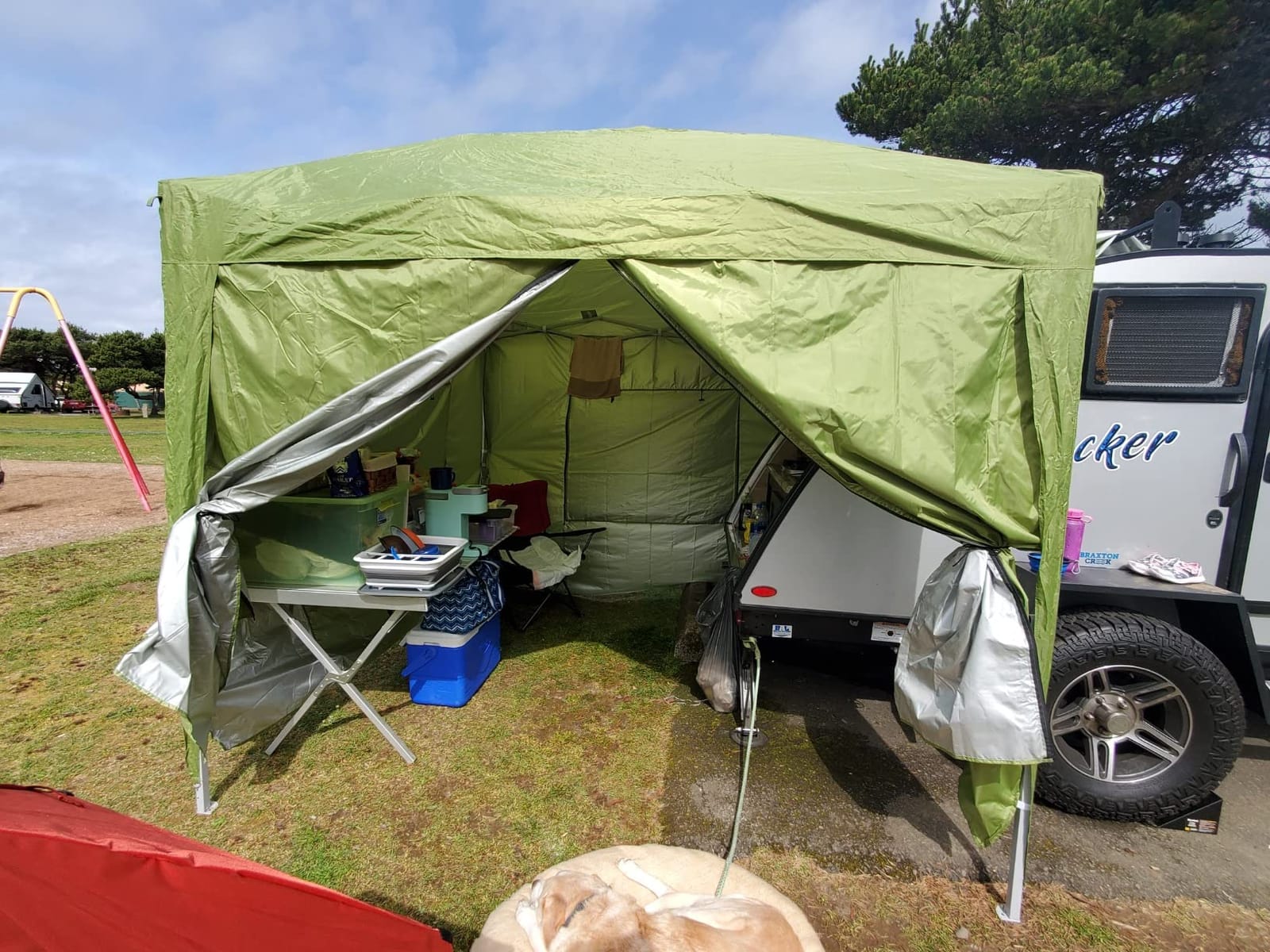 Quictent 10x30FT Pop up Canopy with Sidewalls customer photo 1