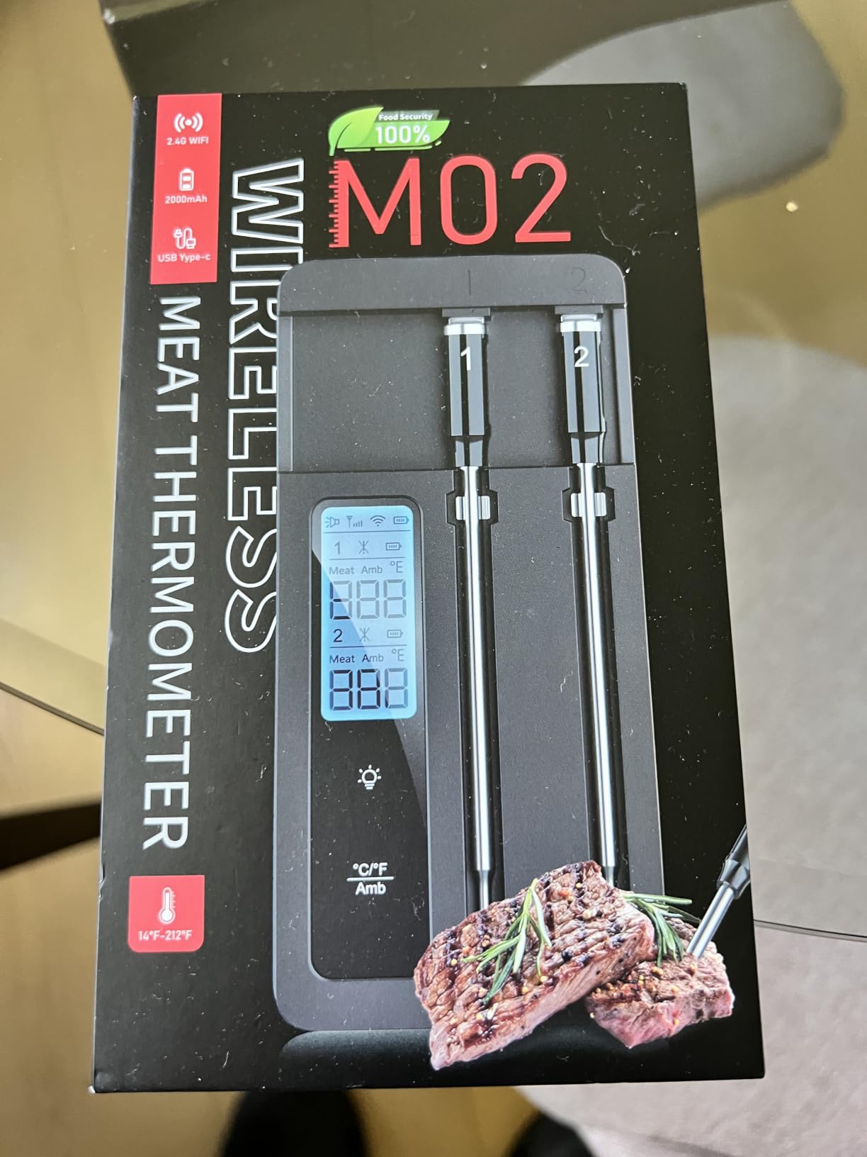 Smart Wireless Meat Thermometer, 2 Probes, WiFi Base with Magnetic Mount customer photo 1
