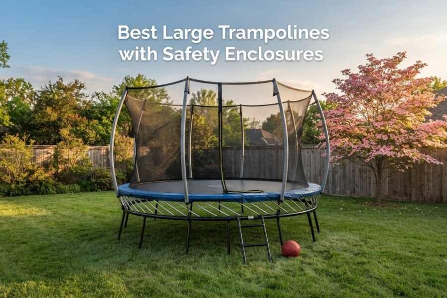 Best Large Trampolines with Safety Enclosures