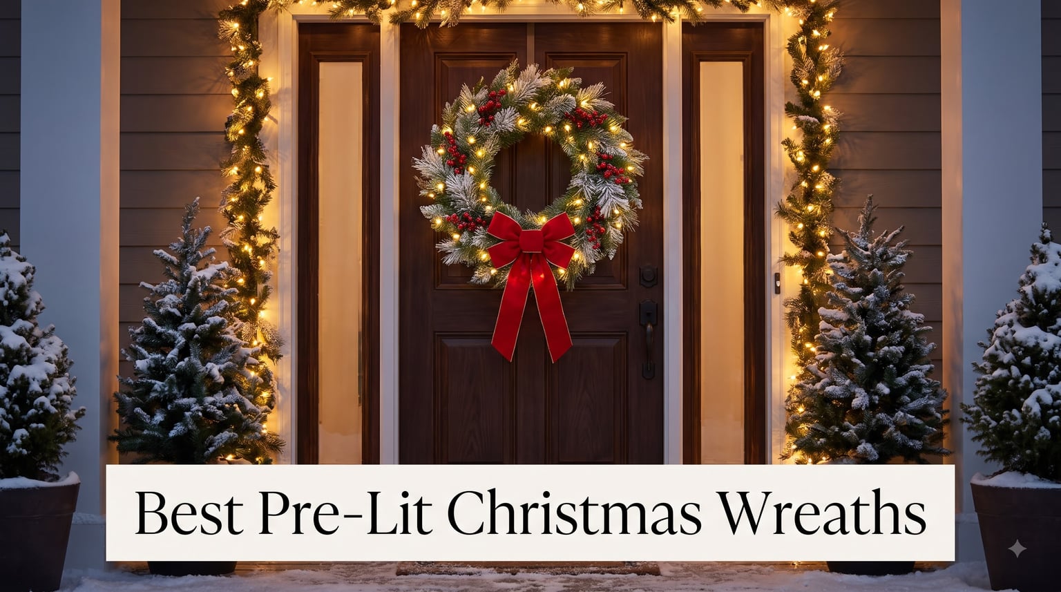 Best Pre-Lit Christmas Wreaths