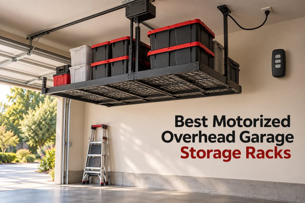 Best Motorized Overhead Garage Storage Racks