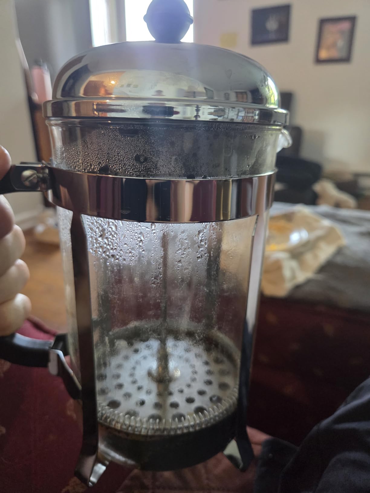 Bodum 51oz Chambord French Press Coffee Maker, High-Heat Borosilicate Glass, Polished Stainless Steel – Made in Portugal customer photo 2