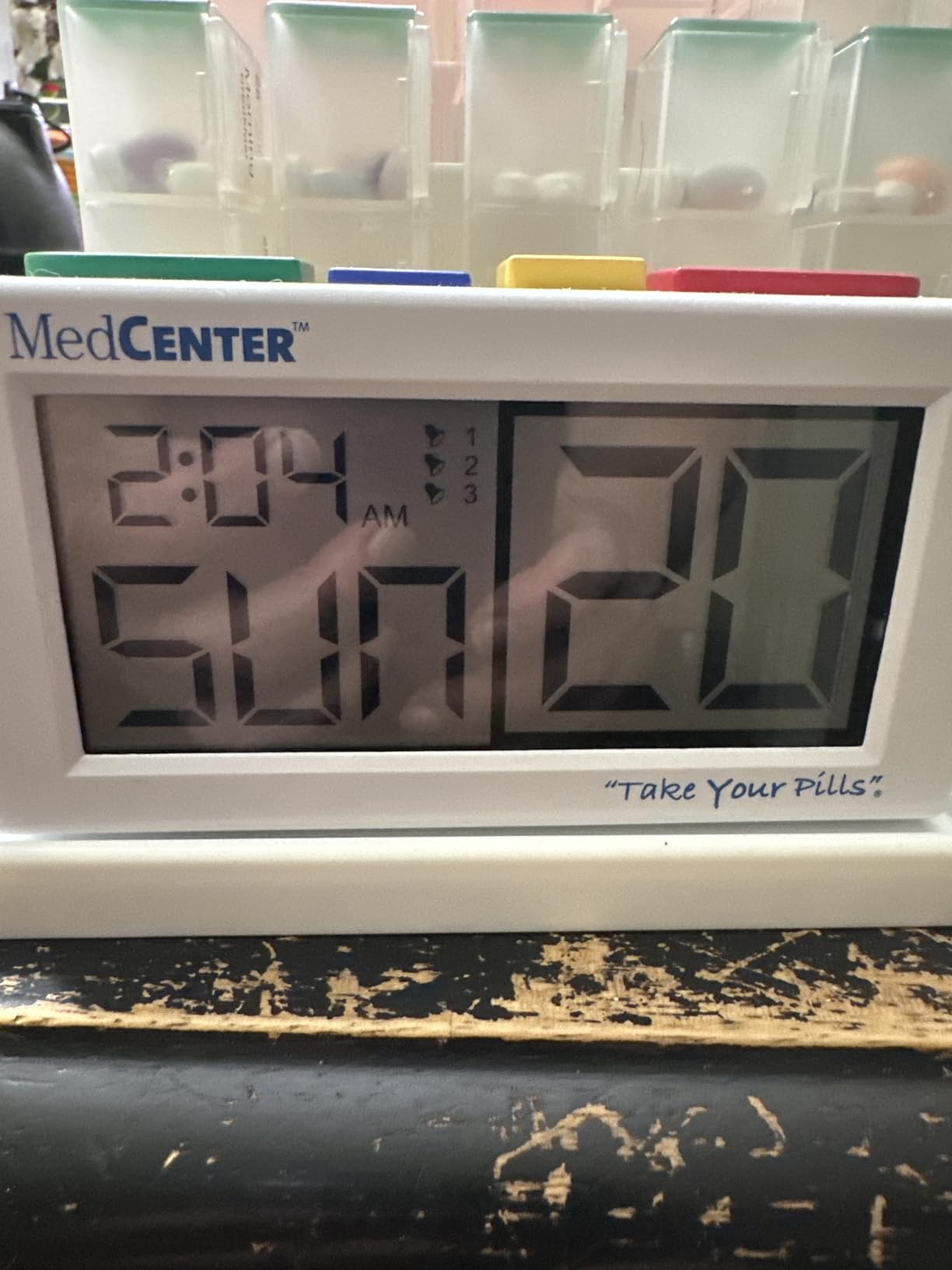 MedCenter 31-Day Pill Organizer System with 4-Time Talking Alarm customer photo 2