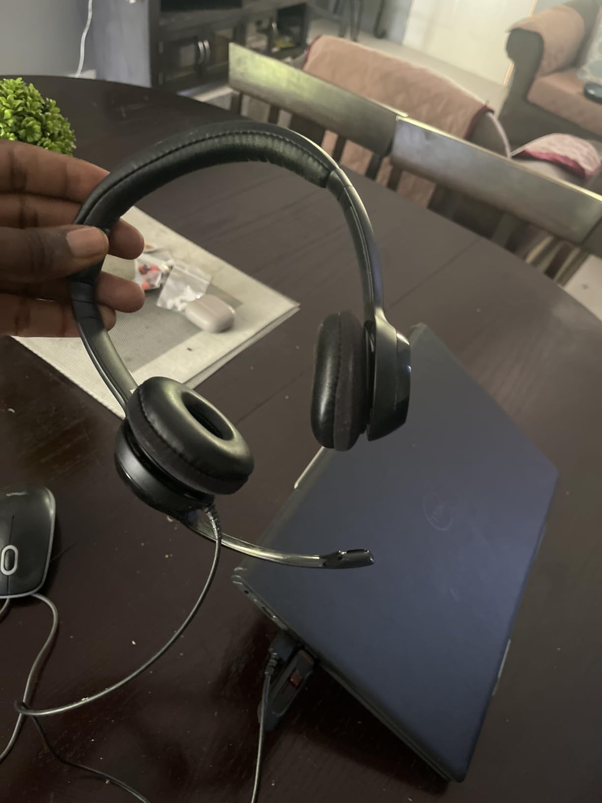 Logitech H390 Wired Headset PC/Laptop Stereo Headphones, USB-A, Black customer photo 1