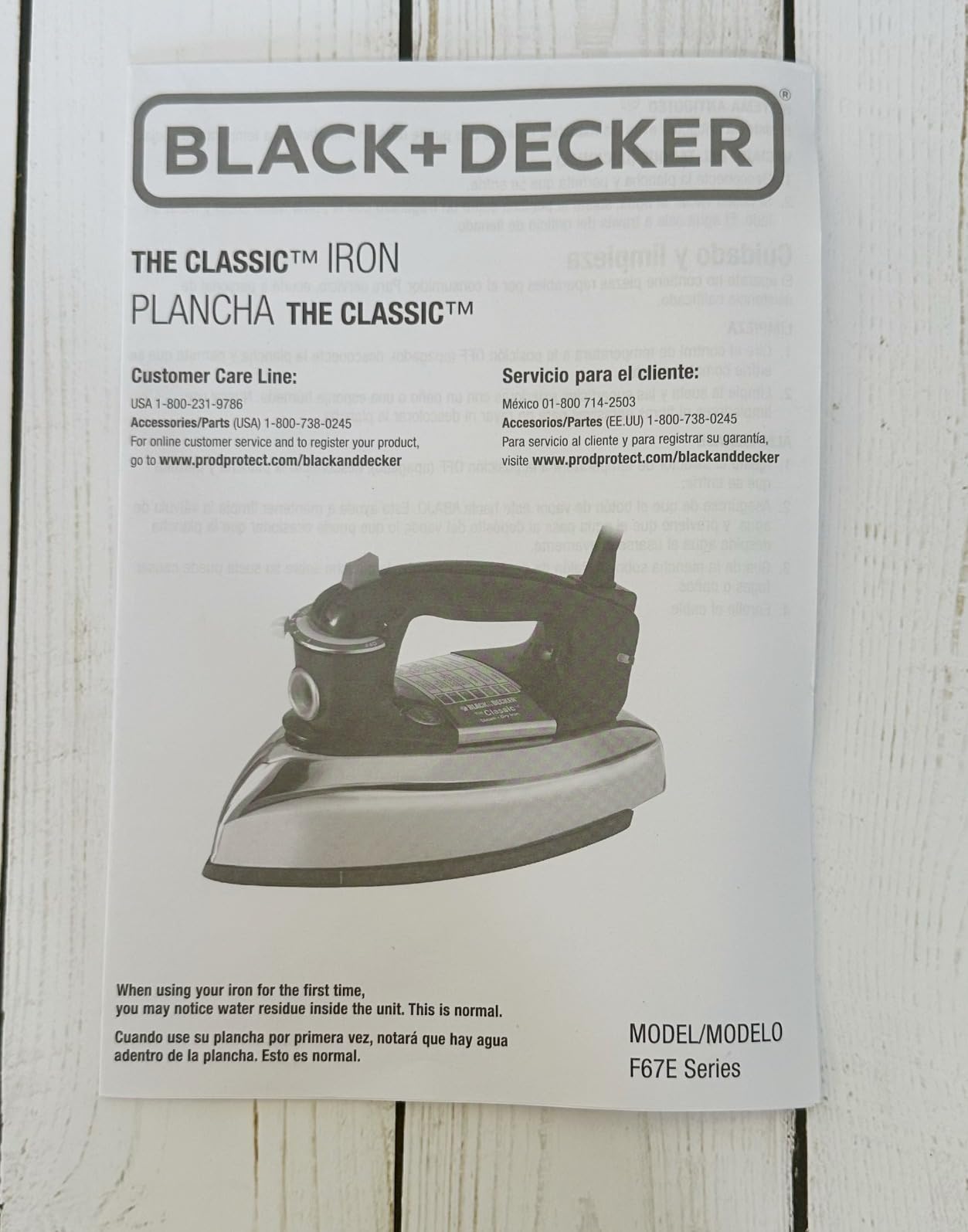 BLACK+DECKER Classic Steam Iron with Aluminum Soleplate customer photo 2