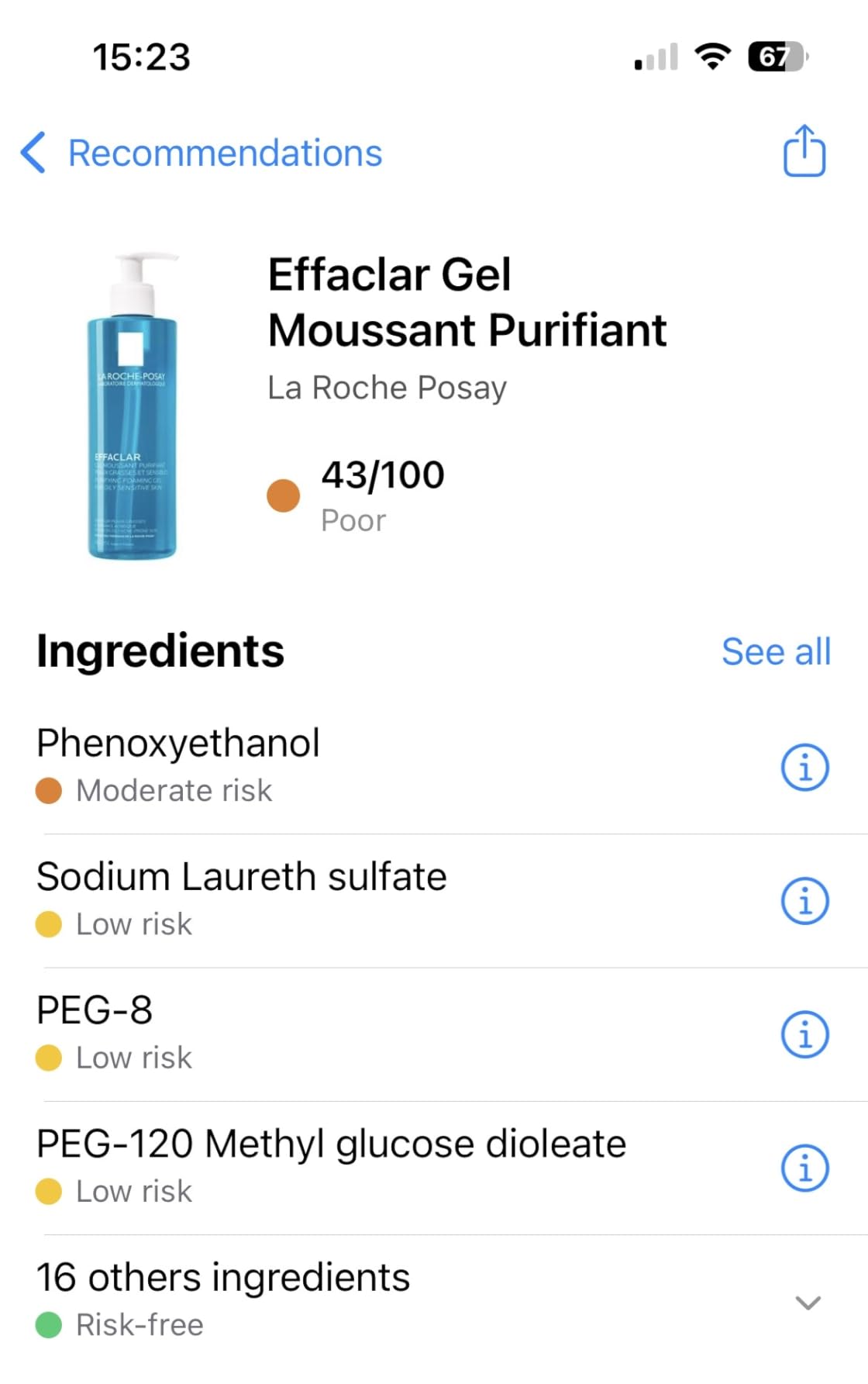La Roche-Posay Effaclar Foaming Gel Cleanser for Oily Skin customer photo 2