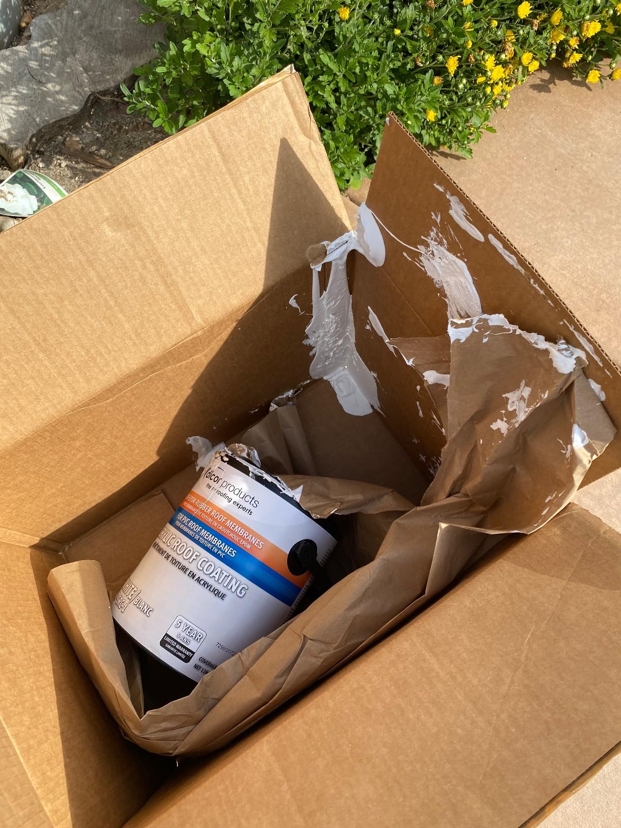 Dicor RP-CRC-1 EPDM Rubber Roof Acrylic Coating Part 2, White, 1 Gal customer photo 1