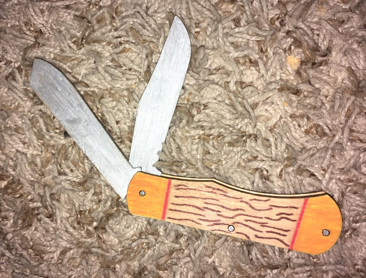 Channel Craft, JJ's Pocket Knife, Wood Craft Kit, Wooden Pocket Knife customer photo 1