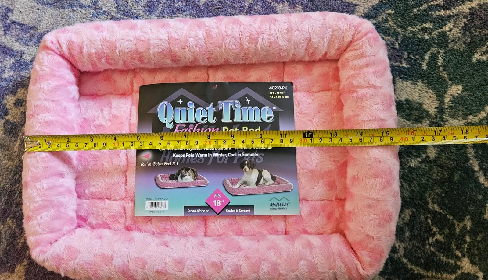 MidWest Homes for Pets QuietTime XXS Dog Bed - Gray Faux Fur Bolster, Ultra-Soft and Machine Washable, Fits 18-Inch Crates and Carriers, for Small Dogs and Cats customer photo 1