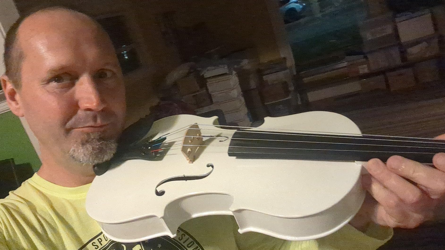Mendini by Cecilio 16 Inch Solid Wood Viola Set, Natural Varnish customer photo 2