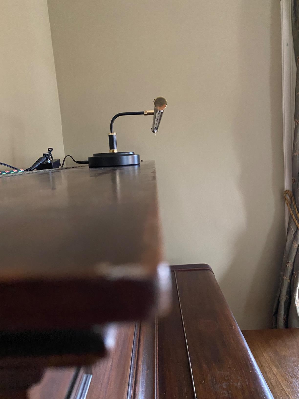 Cocoweb Adjustable LED Upright Piano Desk Lamp in Black with Brass Accents - PLED101D customer photo 2