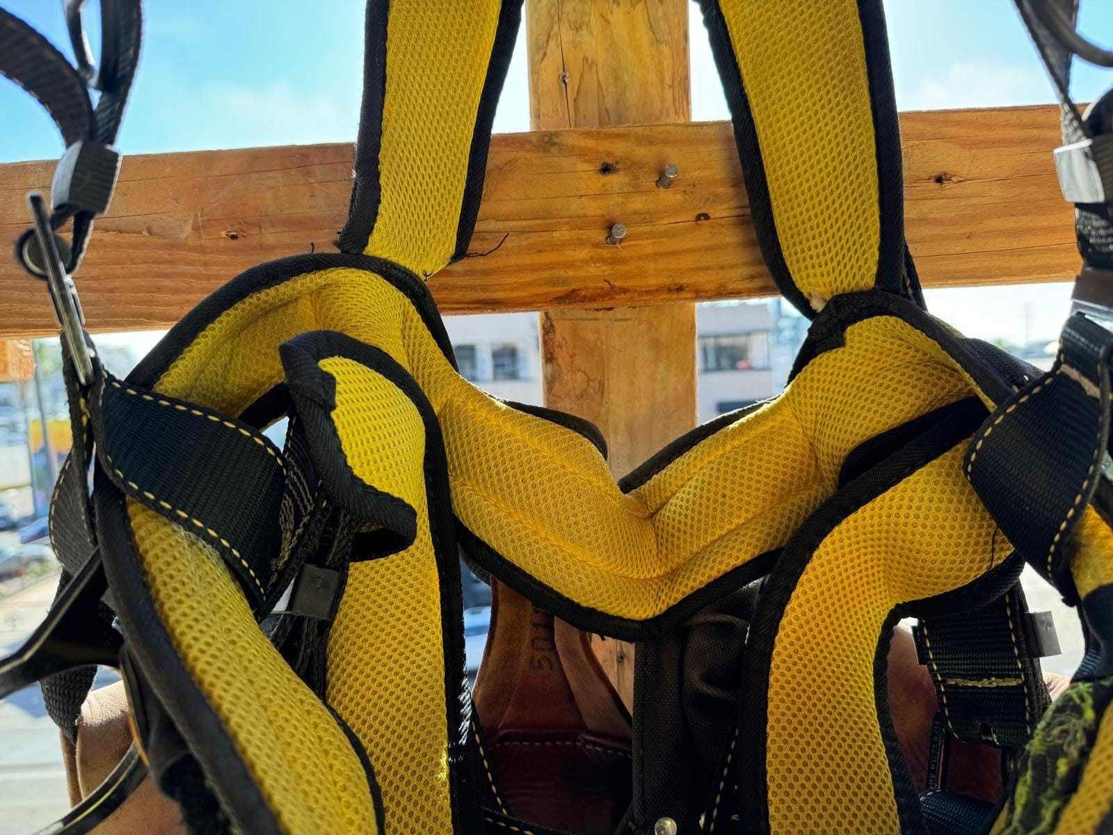 Guardian 21030 Cyclone Construction Harness with Waist Pad | Side D-Rings|OSHA & ANSI Compliant | Black/Yellow | M-L customer photo 1