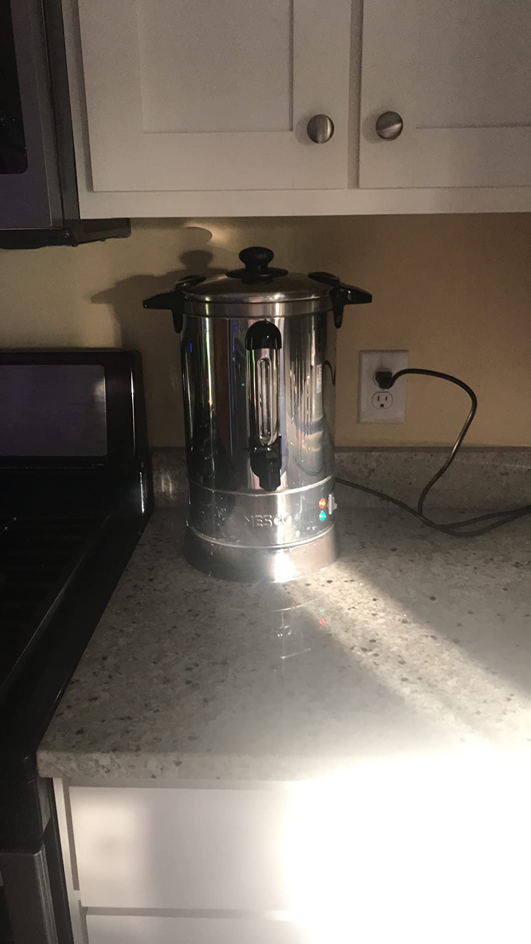 NESCO CU‑50 Electric Coffee Urn for Events and Offices, 50‑Cup Stainless Steel Brewer with Double‑Wall Heat Insulation customer photo 2