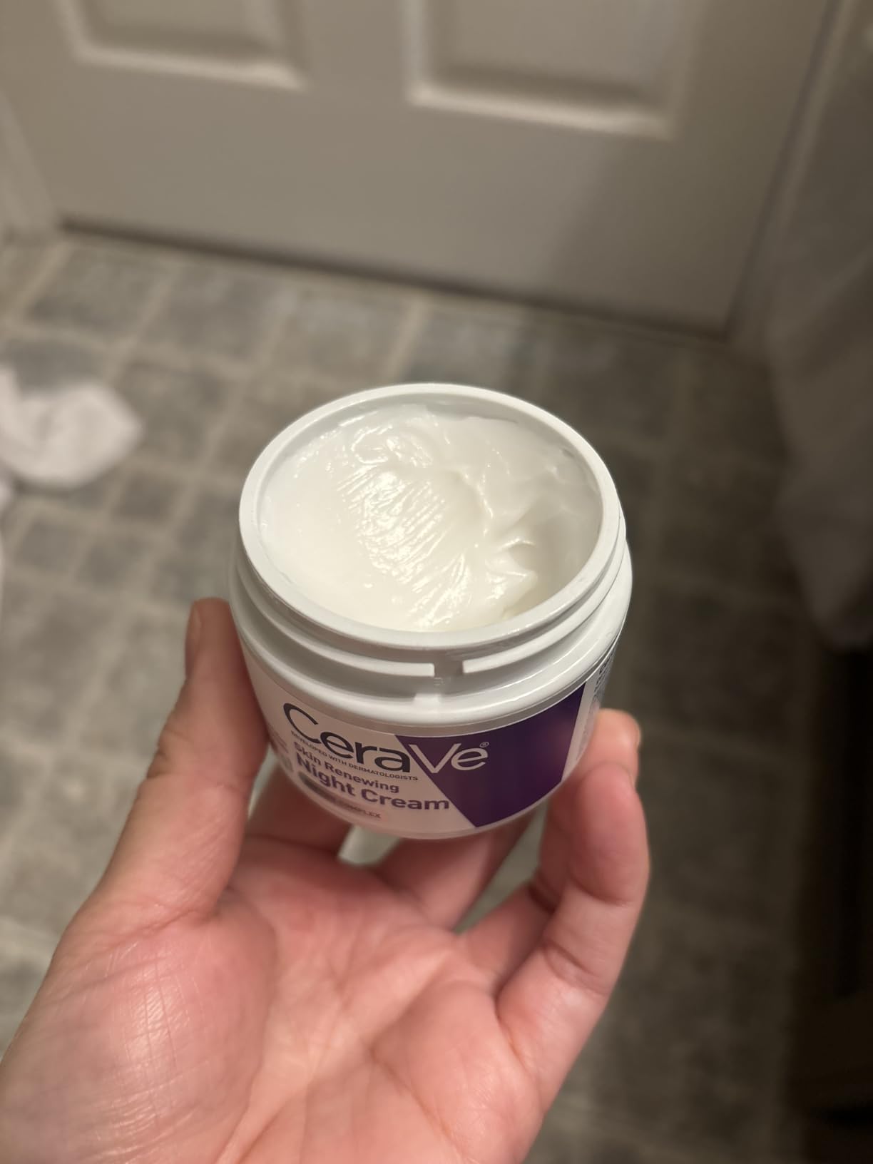 CeraVe Night Cream, Facial Moisturizer with Peptides & Niacinamide, 1.7oz customer photo 1