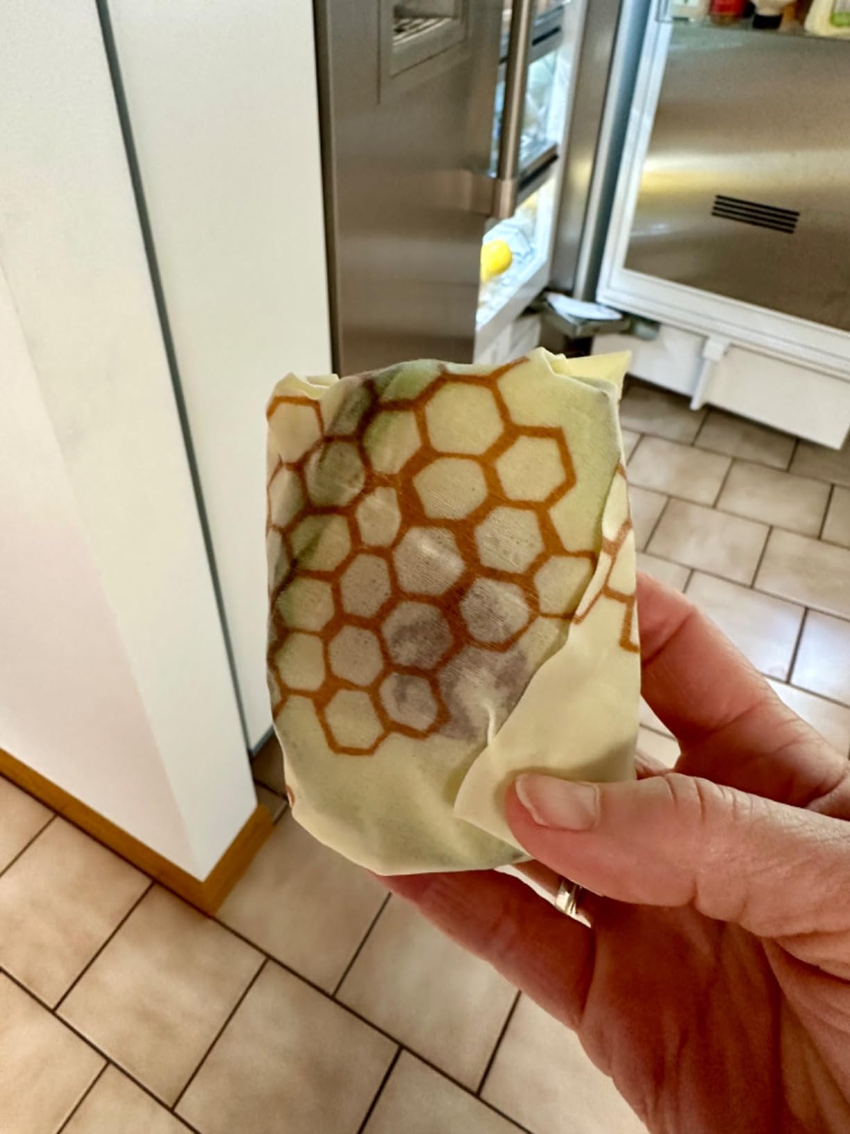Bee's Wrap Beeswax Food Wraps, 3 Pack Assorted - Honeycomb customer photo 2