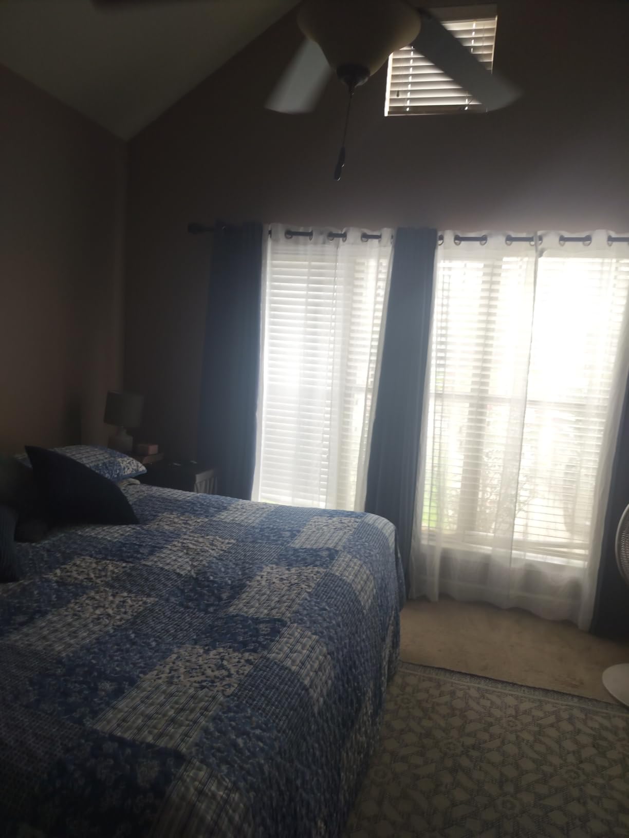 NICETOWN Grey Blackout Curtains for Bedroom 84 Inches Long, 2 Panels, W52 customer photo 1