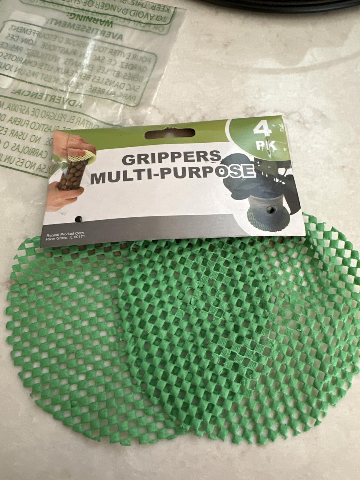 Regent Round Multi-Purpose Jar Gripper Pad Bottle Lid Opener, 4 Piece Set, Colors May Vary customer photo 1