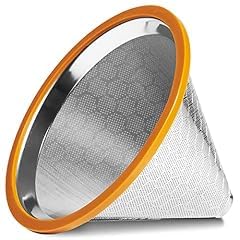 Willow & Everett Pour Over Coffee Dripper - Reusable Filter & Strainer for Medium Coarse Ground Coffee - Paperless Coffee Maker for Carafe customer photo 1