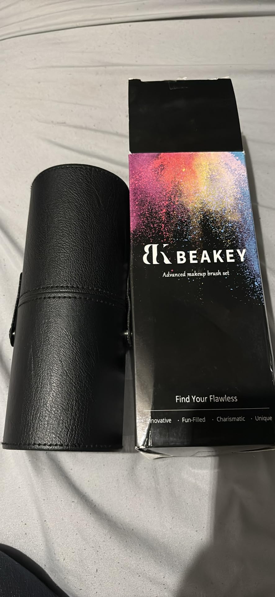 BEAKEY Makeup Brushes set with 2 Blending Sponges,10 Brush Face and Eye Set customer photo 1