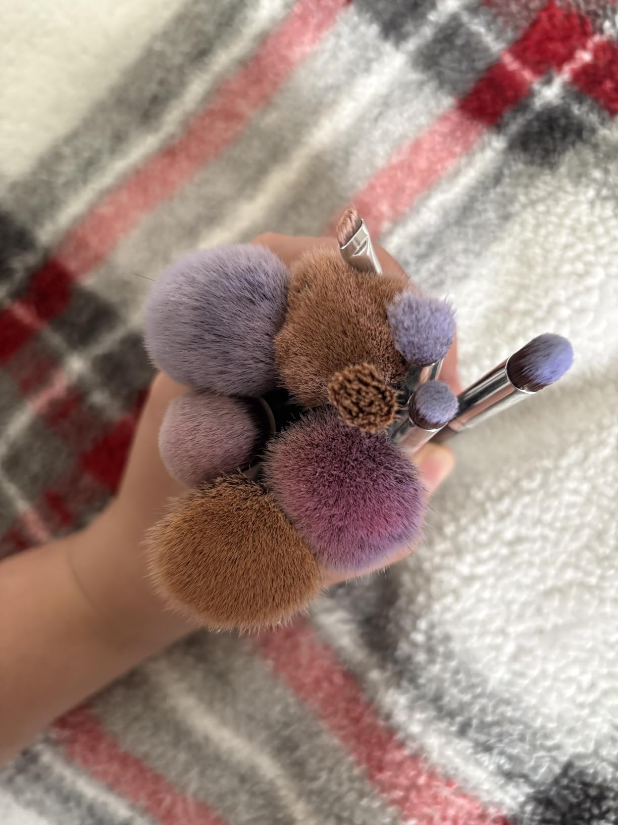 BEAKEY Makeup Brushes set with 2 Blending Sponges,10 Brush Face and Eye Set customer photo 2