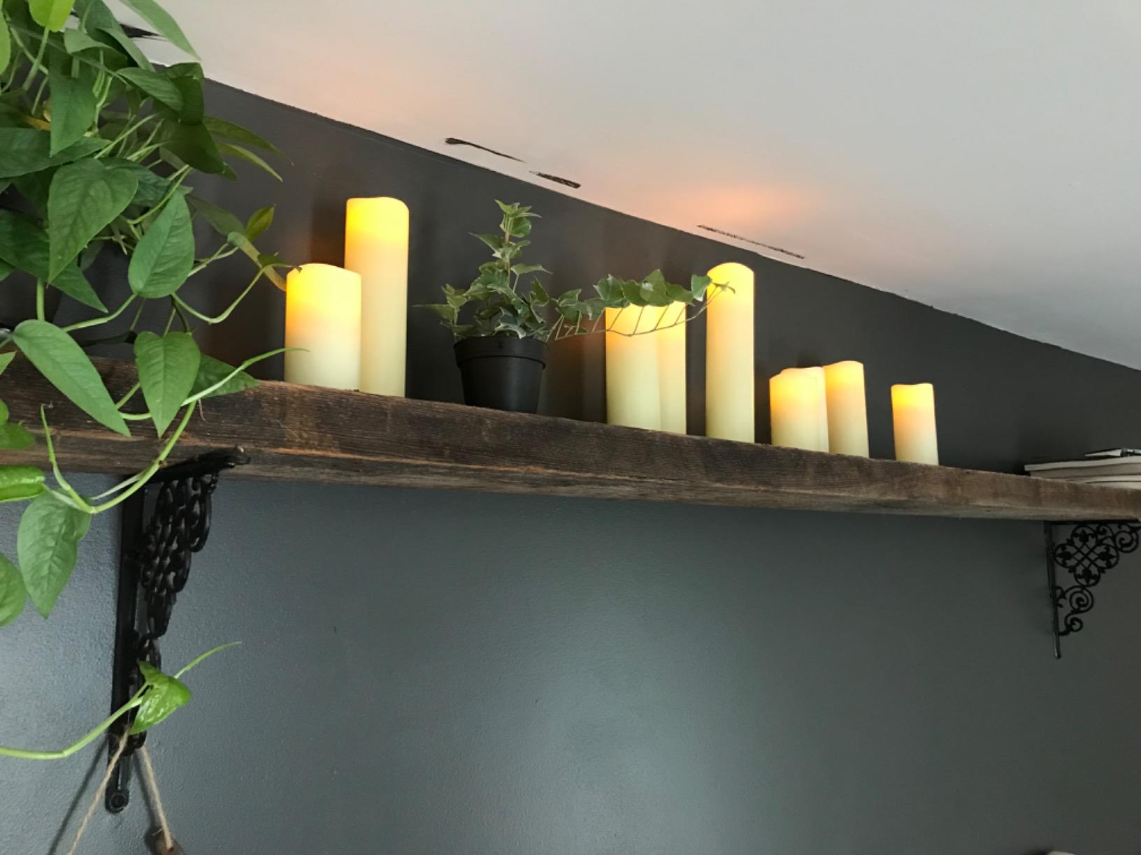RY King Large Flameless Candle Set of 9 (D 3