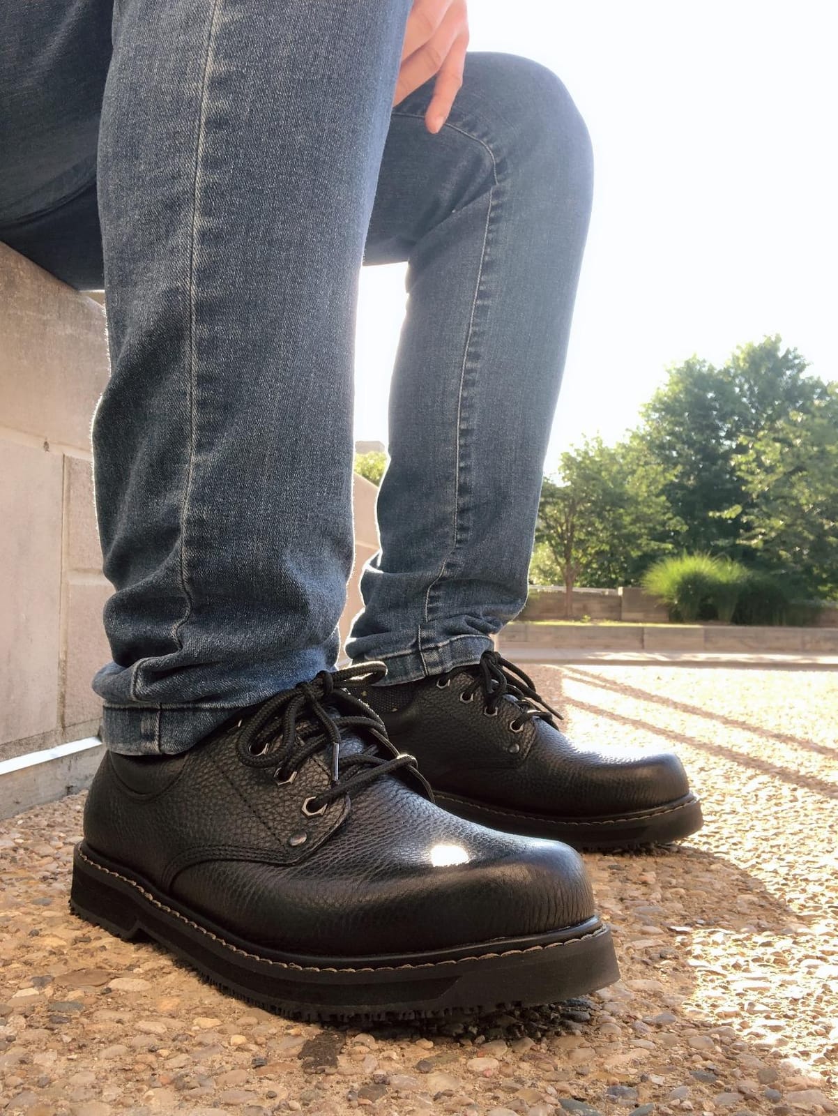 Dr. Scholl's Shoes Men's Harrington II Slip Resistant Oxford Work Shoes customer photo 1