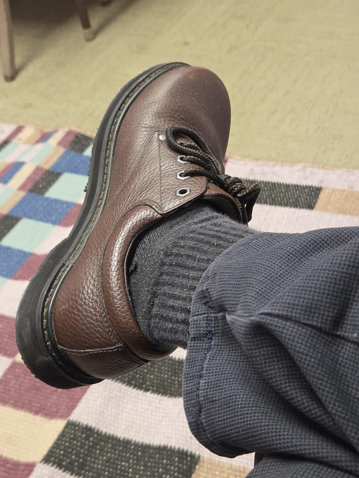 Dr. Scholl's Shoes Men's Harrington II Slip Resistant Oxford Work Shoes customer photo 2
