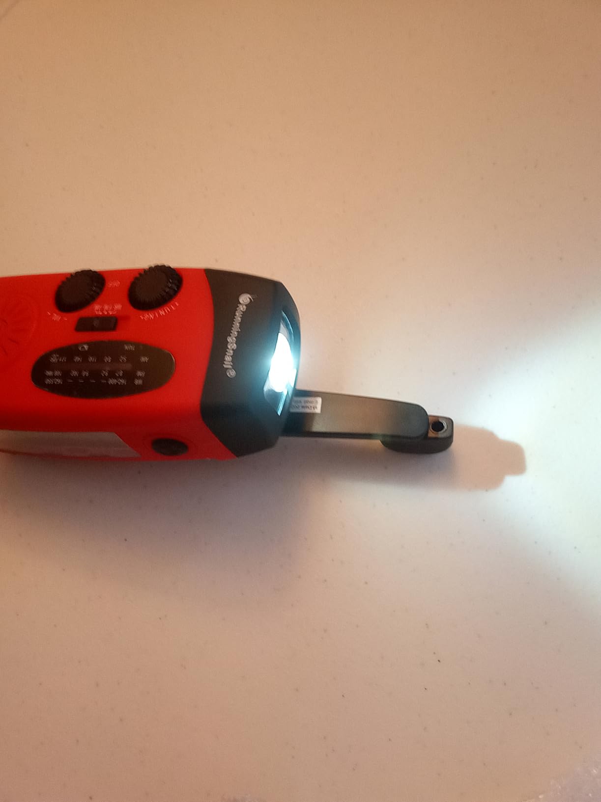 RunningSnail Hand Crank Radio with Flashlight, NOAA/AM/FM Emergency Radio customer photo 1