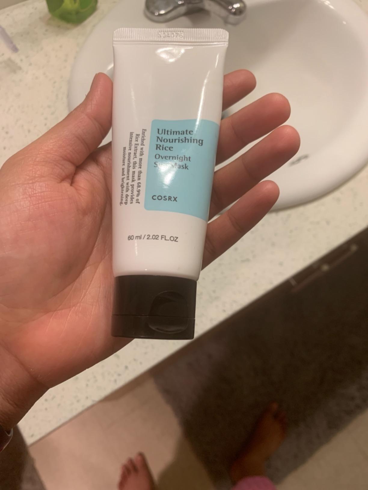 COSRX Ultimate Nourishing Rice Overnight Spa Mask, Niacinamide, 2.02fl.oz customer photo 1