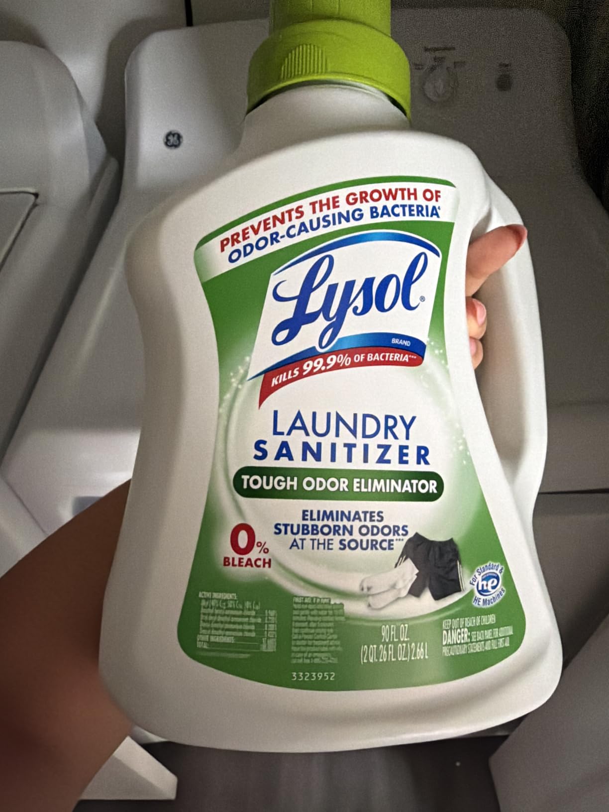Lysol Laundry Sanitizer Liquid, Detergent Additive, Crisp Linen, 90oz customer photo 2