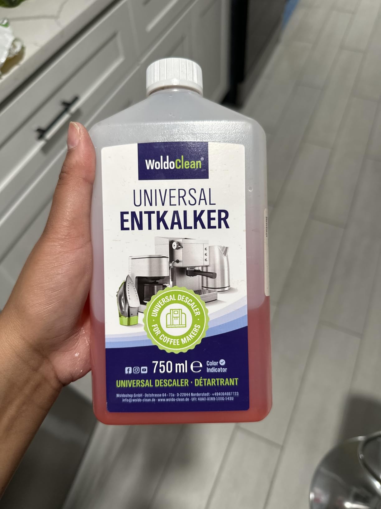 WoldoClean Descaler Solution for Coffee Maker 25.4 oz - 6 Uses Descaling Liquid compatible with Keurig, Nespresso, Breville, Espresso Machines customer photo 2