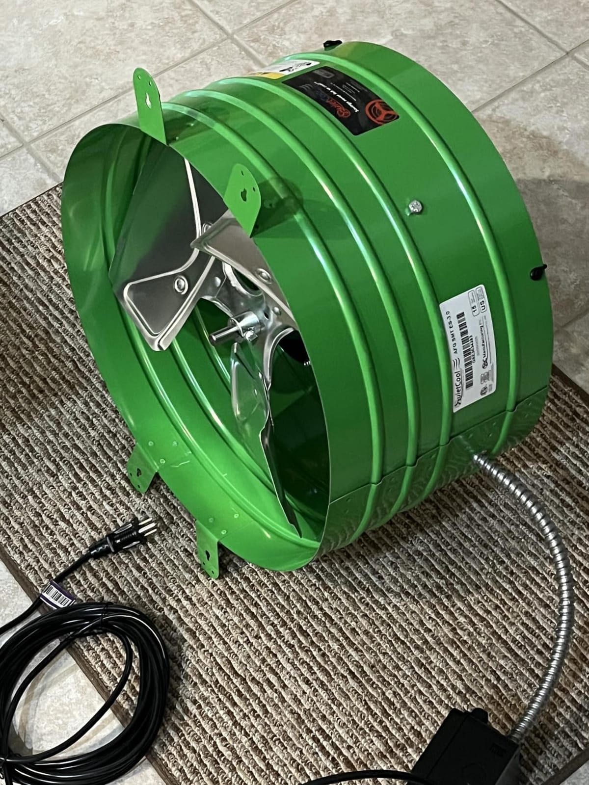 Quietcool AFG SMT ES-3.0 Smart Attic Fan for Gable Vents - Up to 2801 CFM - As low as 22 Watts - Smart App Control - Thermostat and Humidistat - 20ft Power Cord - Plug-and-play - Three Speed customer photo 2