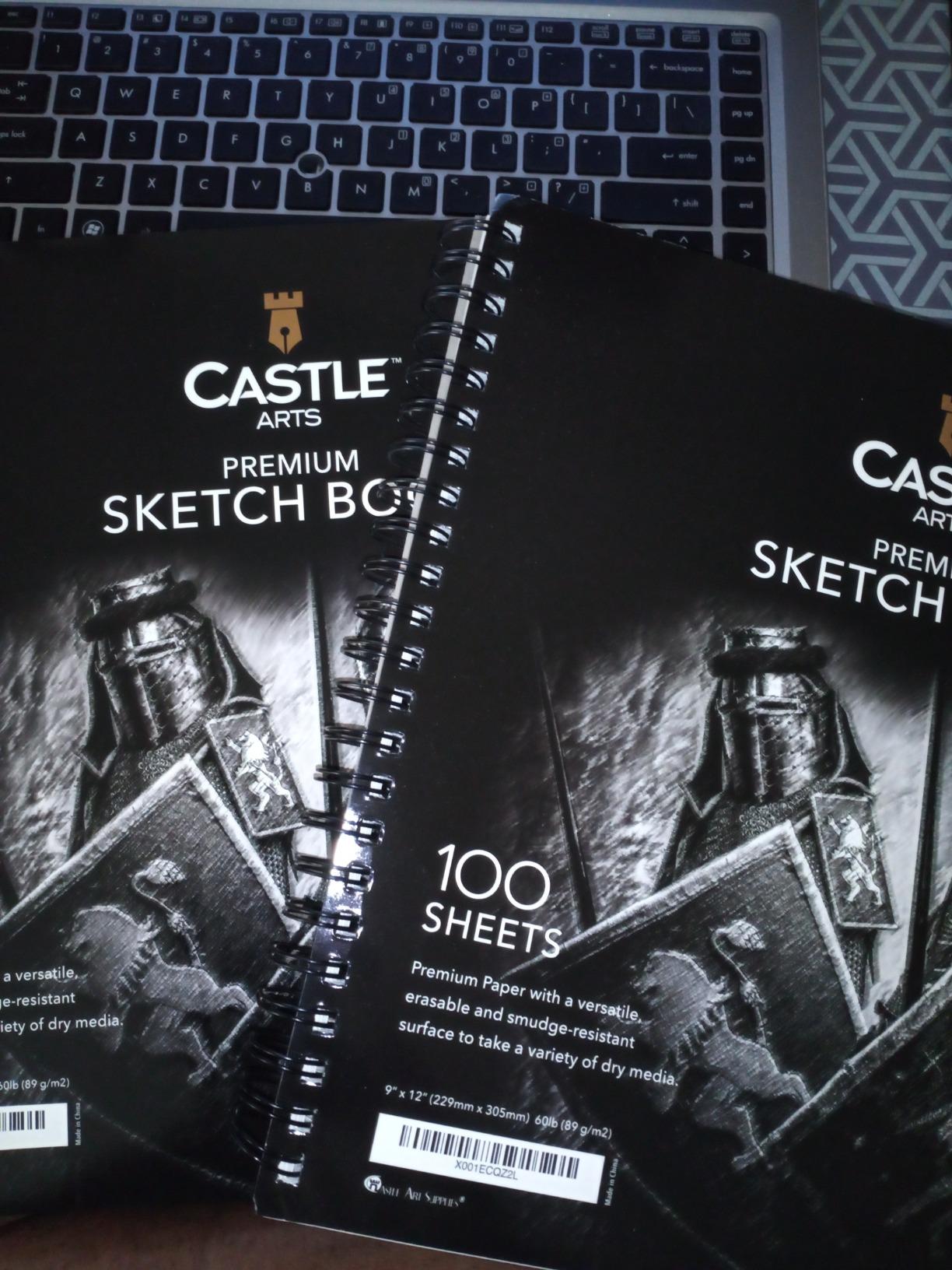 Castle Art Supplies Sketchbook 9 x 12in for Artists - Double Pack Sketchpad customer photo 2