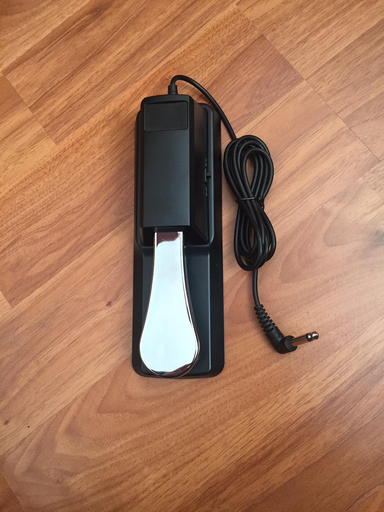 Soraco Sustain Pedal Universal for Yamaha Casio Roland Korg Behringer Moog Piano Midi Electronic keyboards Style with Polarity Switch, 1/4'' Input Plug customer photo 1
