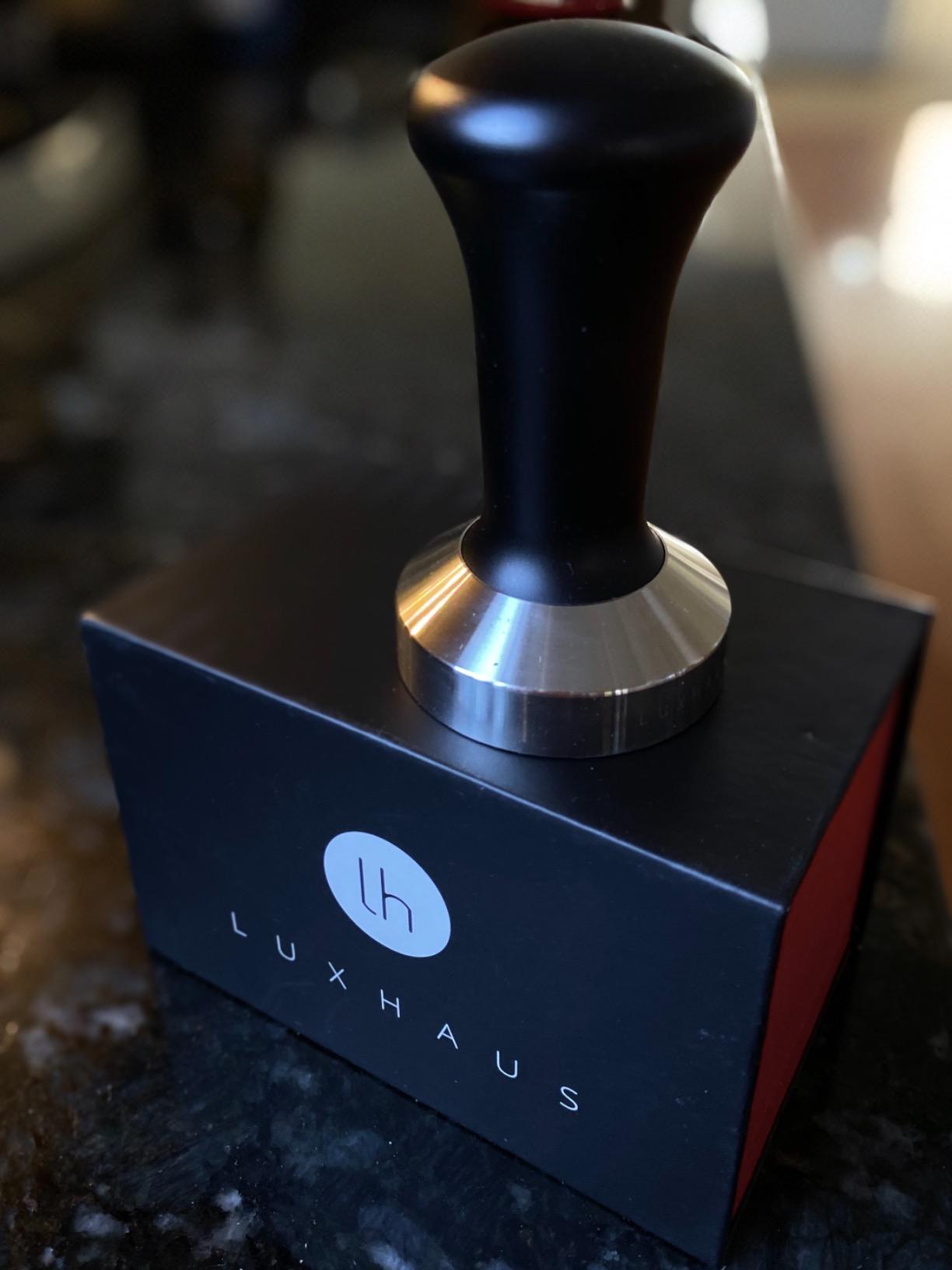 LuxHaus 58mm Espresso Tamper - LuxHaus Premium Barista Coffee Tamper - 100% Flat Stainless Steel Base customer photo 2