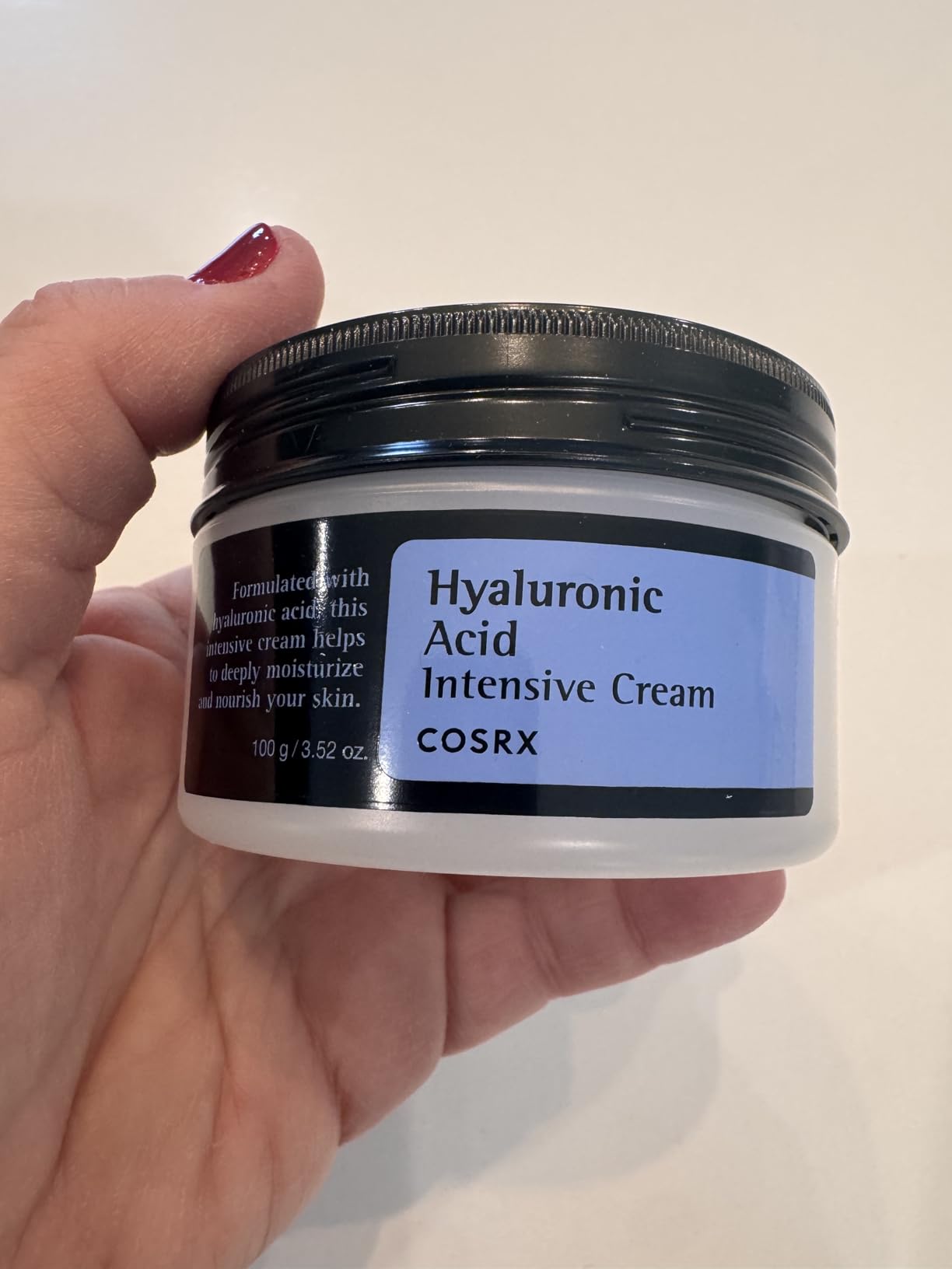 COSRX Hyaluronic Acid Cream, Daily Moisturizer for Sensitive Skin, 3.52 oz customer photo 1