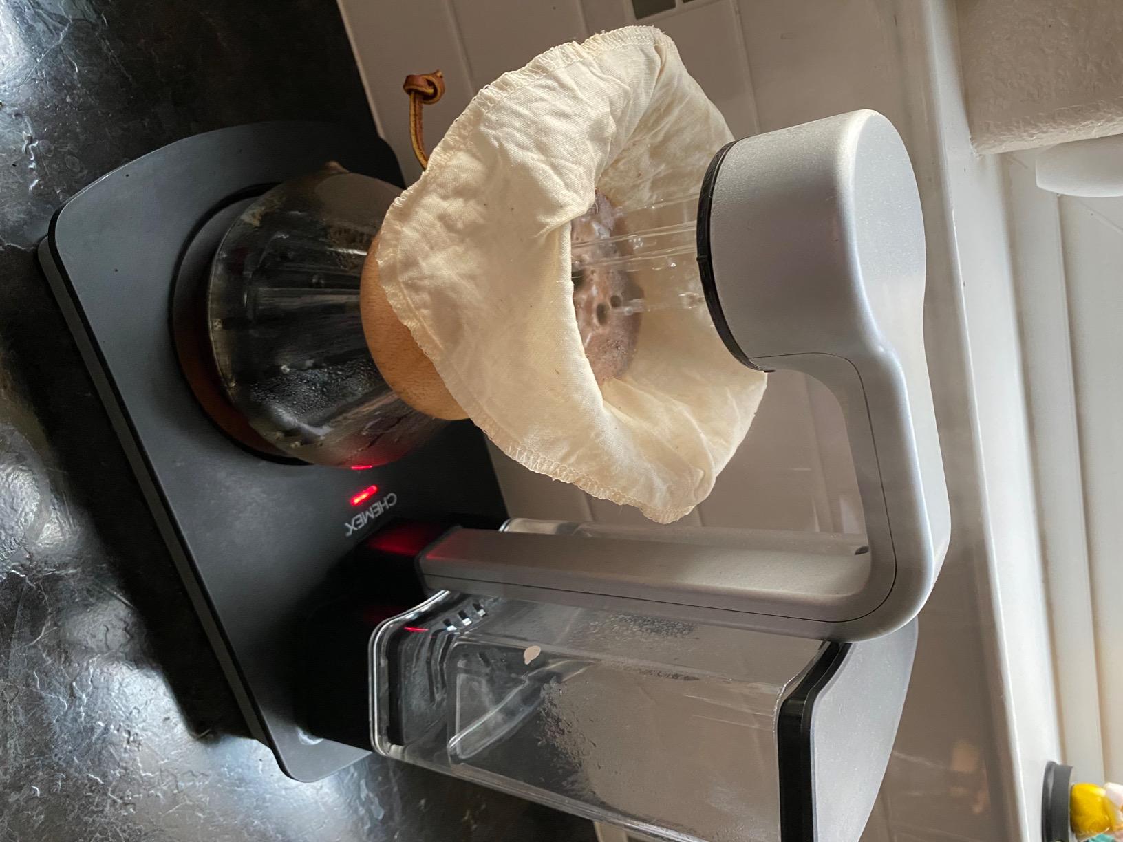 Pour Over Reusable Cloth Coffee Filter - Made in Canada of Hemp and Organic Cotton - Zero Waste, Eco-Friendly. customer photo 1