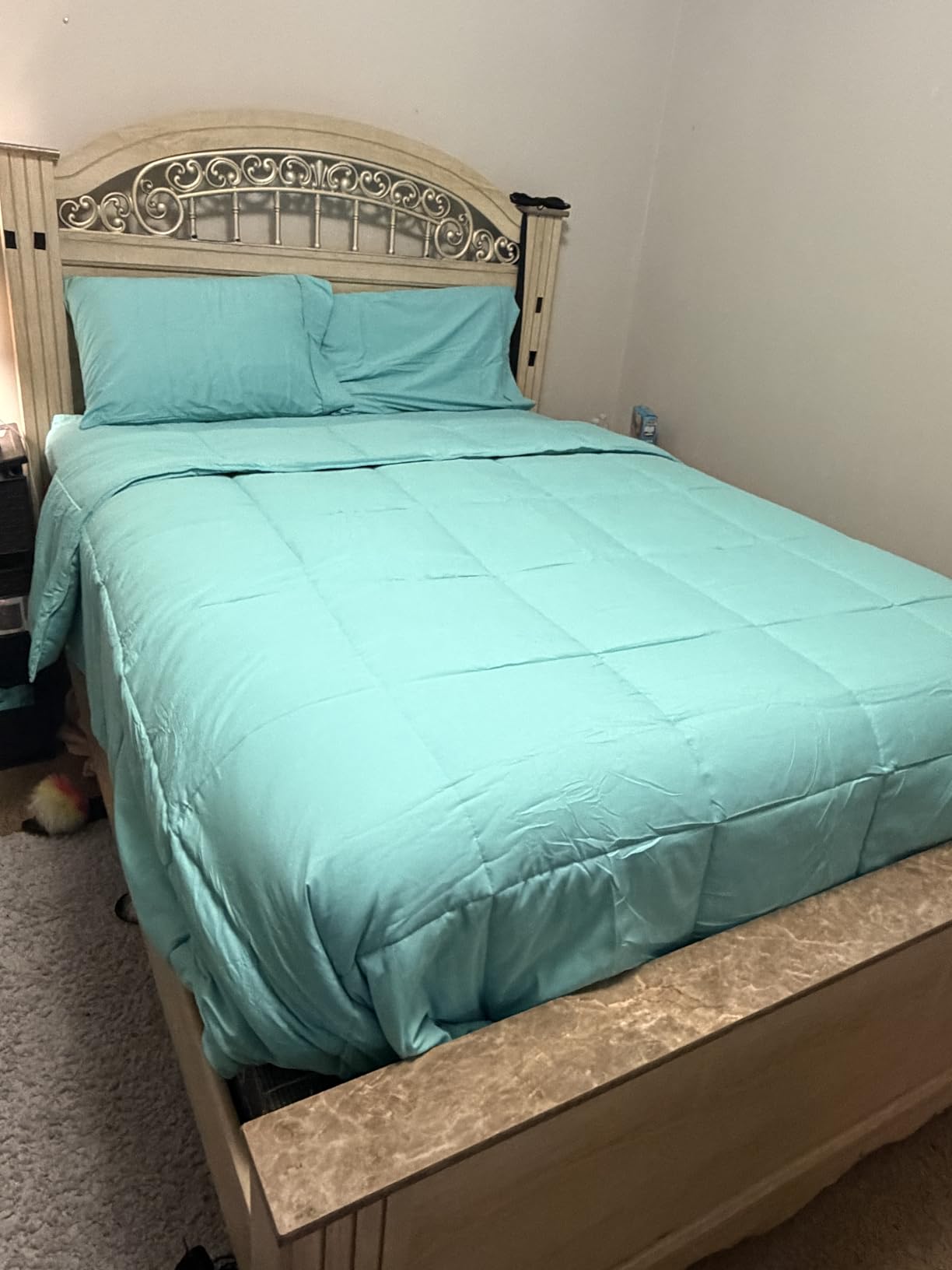 Bare Home Queen Sheet Set - 1800 Ultra-Soft (Queen, Grey) customer photo 2