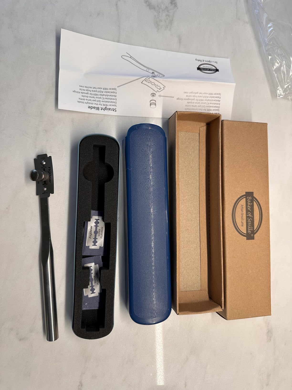 Baker of Seville Bread Lame - Patented 2-in-1 Stainless Scoring Tool customer photo 1