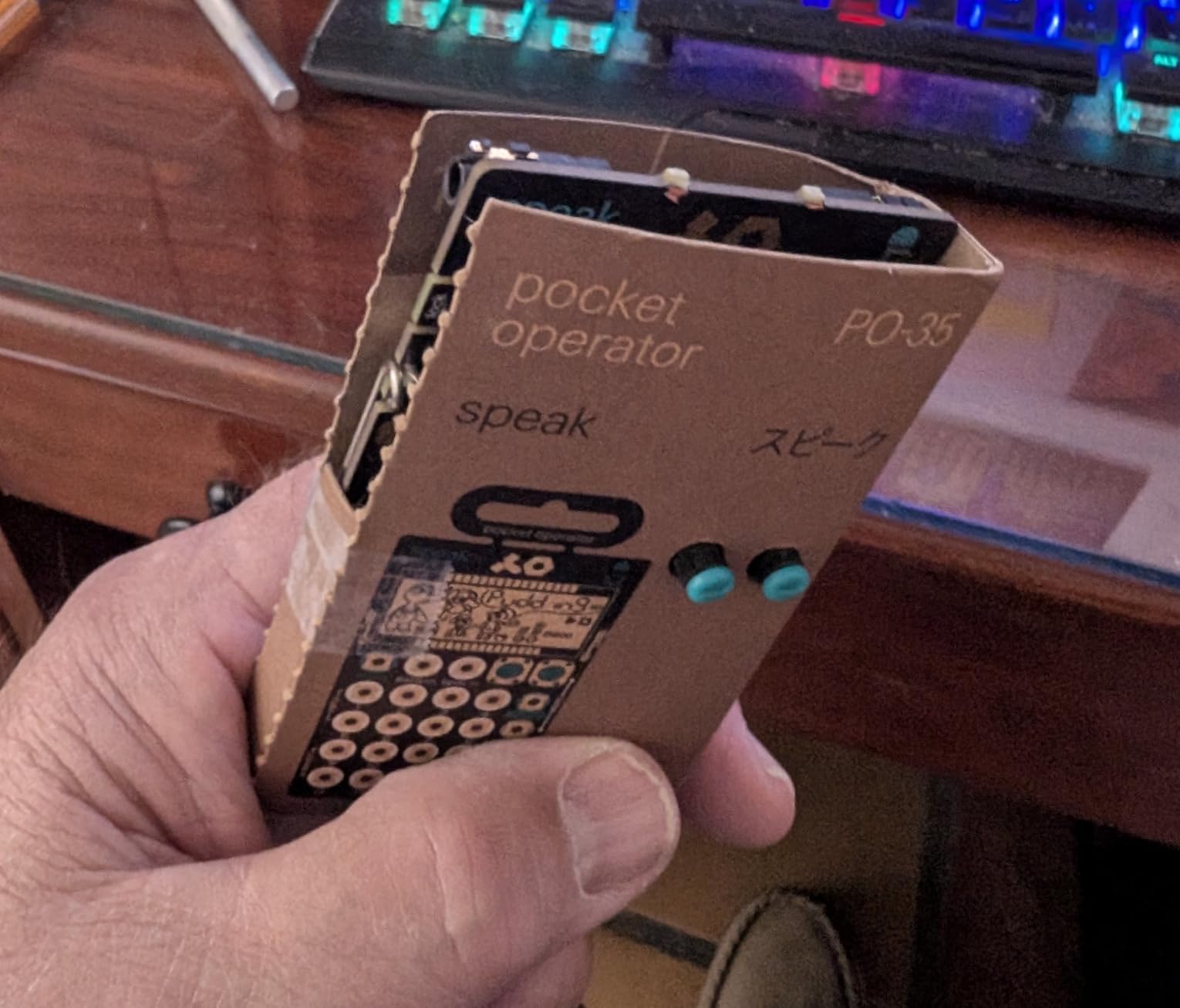 teenage engineering pocket operator PO-35 speak, vocal synthesizer, sampler and sequencer with built-in microphone for 8 different voice characters customer photo 1