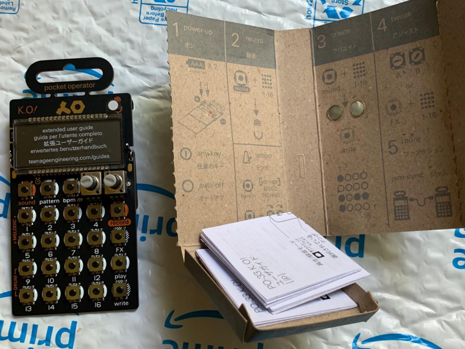 teenage engineering pocket operator PO-33 K.O.! micro sampler and drum machine with built-in microphone, sequencer and effects customer photo 2