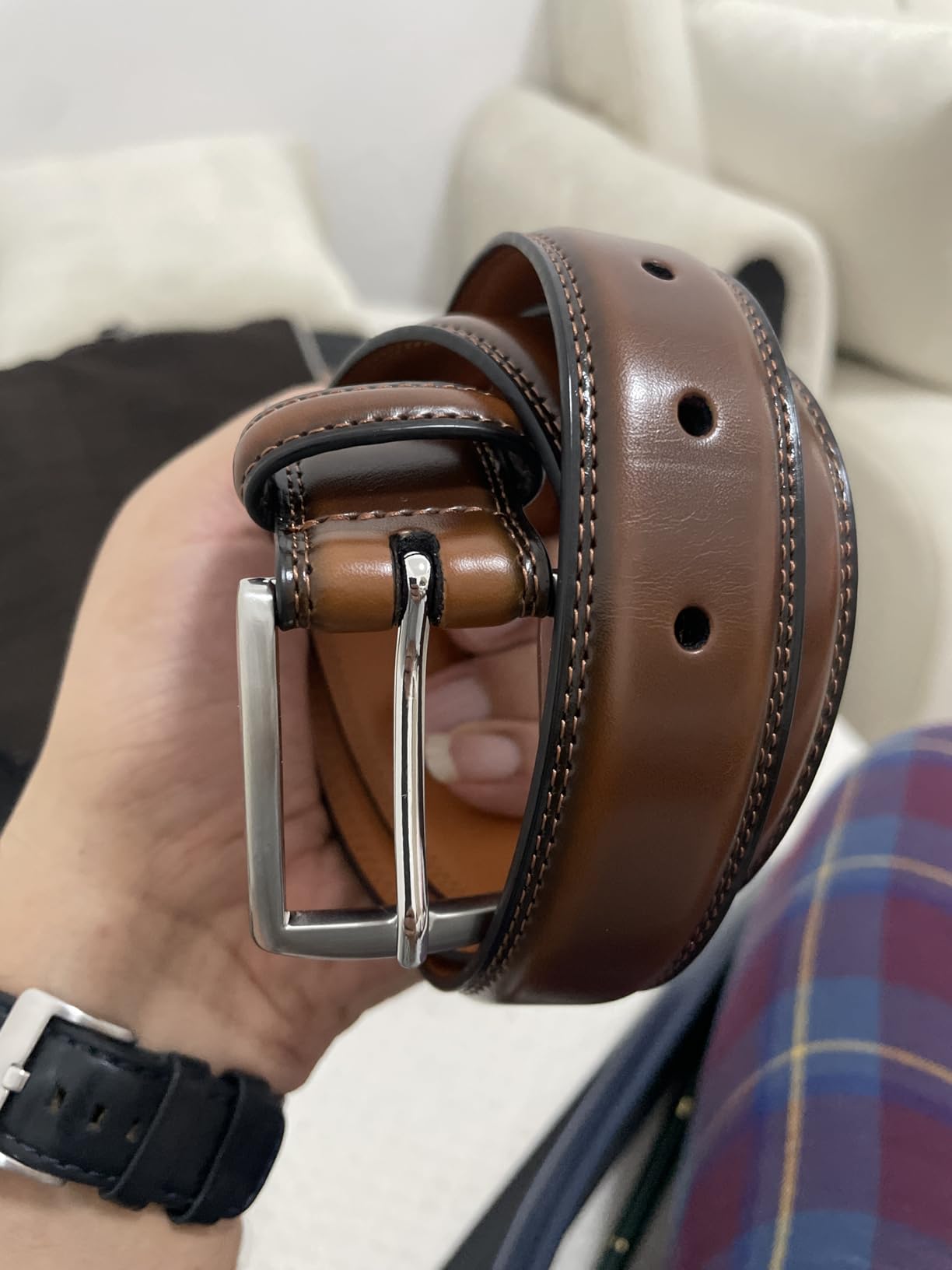 Fabio Valenti Genuine Leather Dress Belts For Men customer photo 1