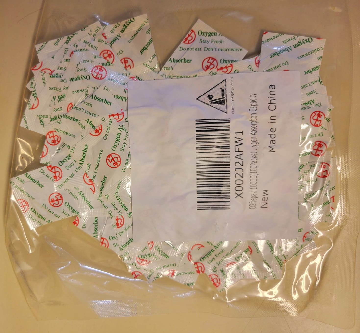 O2frepak 200CC(100Packets) Food Grade Oxygen Absorbers Packets Food Storage customer photo 2